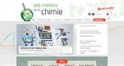 Desktop Screenshot of lesmetiersdelachimie.com